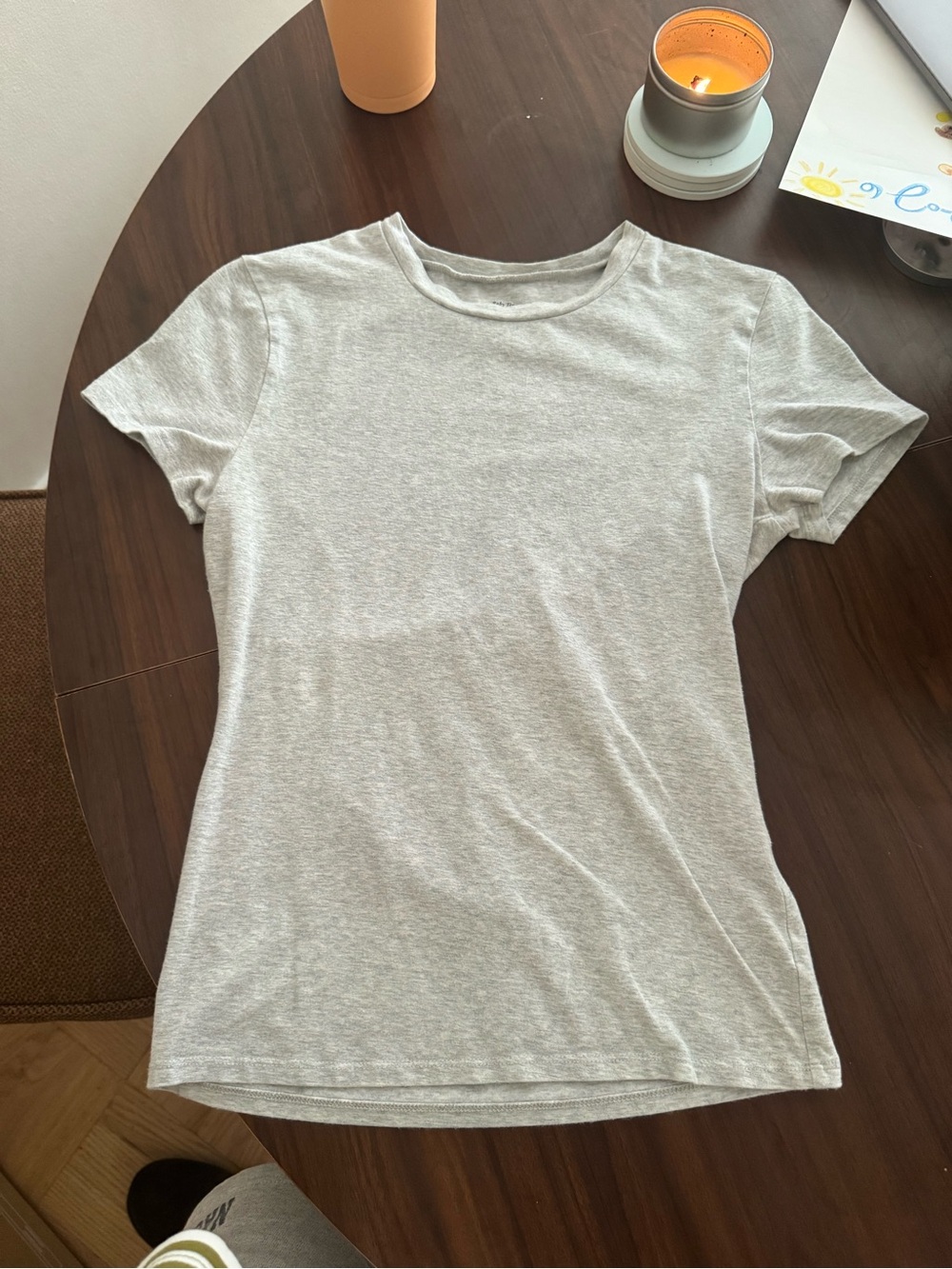 Abercrombie grey baby tee